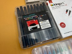Huge Marker Pen Lot KingArt Zebra Mildliner Staedtler Art Drawing Supplies