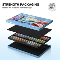 Paul Rubens Oil Pastels Set – 72 Vibrant 1 Count (Pack of 72), 72 Colors