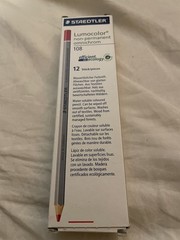 Staedtler Lumocolor Non-permanent 108 Red Pencils (Box Of 12)