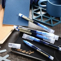 Frienda 12 Pieces Rolling Ball Pens 0.5 12 Count (Pack of 1), Black and Blue
