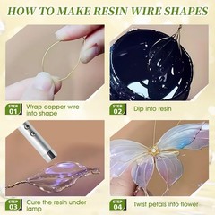 WANJAO Dip Resin for Wire Flowers, Crystal 100 milliliters, Clear