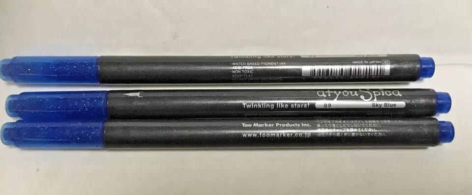Lot of 3 ATYOU SPICA Glitter Pen assorted colors sold separate new / JAPAN!!