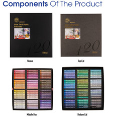MUNGYO GALLERY ARTISTS SOFT OIL PASTEL MOPV-120P 120 Color NEW Colors
