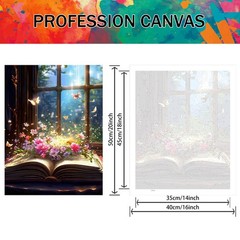Butterfly Book Paint by Number Adult-Butterfly Canvas Paint by Numbers for Adult