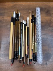 Chinese Brush Painting Art Supply Lot OAS Brushes Walter Foster Kit Paper Ink