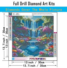 Landscape Scenery Diamond Art Kits for Adults 13.7X13.7 inches, JK542-A
