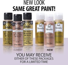 FolkArt Multi-Surface Metallic Paint 2 Fl Oz (Pack of 1), Teal Topaz