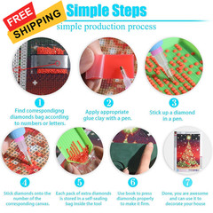 BOHADIY 5D Fish Diamond Art Kits for Adults, 27.5 x 15.7 inches, Each Marine