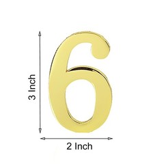 1Pcs 3Inch Metal Mailbox Numbers Solid Zinc Alloy House Numbers for Outside,S…