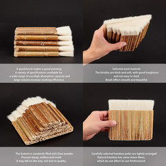 PH Pandahall 5 Size Hake Watercolor Brushes Painting Haik Brush Artist Painting