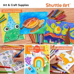 102 PCS Back to School Supplies Kit, School Supply Box for Grades K-5, School…