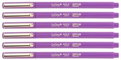 Marvy Uchida Le Pen 6 Pc Lavender 0.3mm Smooth Micro Fine Plastic Point LePen