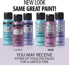 2 Oz Color Shift Metallic Acrylic Paint – Black Flash for Indoor & Outdoor Magic