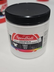 Speedball Fabric Screen Printing Ink, 8-Ounce, White & Red for 8 fl oz, Set Of 3