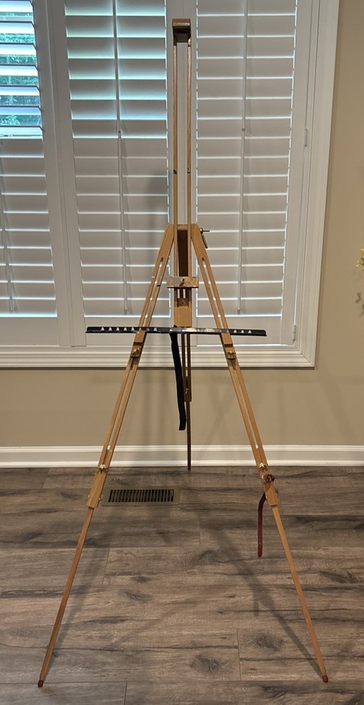 Vintage Universal Folding Easel Adjustable Angle & Portable Outdoor/Indoor