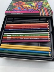 Prismacolor Premier Butterfly Tin 132 Colored Pencils COMPLETE Trays Sanford EUC
