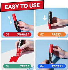 8 Vibrant Colors Jumbo Poster Markers, 15MM Thick Permanent Acrylic Graffiti Mar