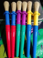 Fiskars Kids Paint Brush Set Of 6 Craft Brushes multicolors ambidextrous bristle