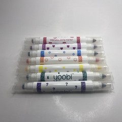 7 Double-Ended Stamp Markers- YOOBI -washable Best Adult/Teen Craft Gift – Used