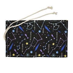Maydahui Canvas Colored Pencil Roll Wrap 24/48/72 Slots 48 Slots, Black Sky