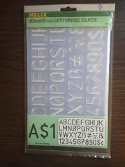 Lettering Guide Template 1-1/4″ 30mm Helix #08971