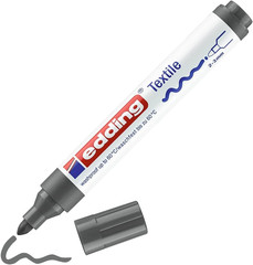 4500 Textile Marker – Grey – 1 Pen – round Nib 2-3 Mm – Permanent Fabric Markers