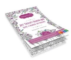 Adult and Teen Coloring Book 6.25″ x 9″ Butterfly Kisses and Flowers Themed Pad