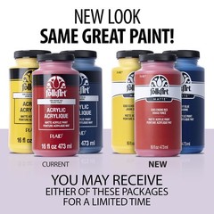 Matte Acrylic Paint in Assorted Colors, 16 oz, Wicker White 16 Fl Oz