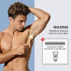 SUERBEATY Mini Waxing Kit for Men Women, 250ml Beginner Friendly Wax Kit For …