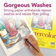 Strathmore 300 Series 9×12 Watercolor Pad 140 lb Acid Free Cold Press Paper