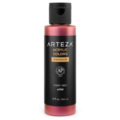 ARTEZA ARTZ-3669 Art-Paints, A703 Fiery 4 Fl Oz (Pack of 1), Red