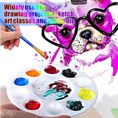 22pcs Paint Palettes, Plastic Paint Tray Palette, Paint Pallet for Adults & K…