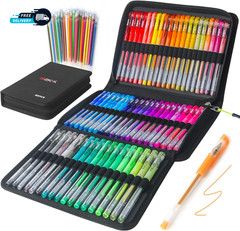 120 Pack Glitter Gel Pens Set ZSCM 60 Colors Glitter Pens with 60 Refills