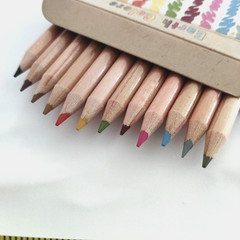 EK Success Earth Colors 12 Memory Pencils Scrapbooking New Natural Wood VTG