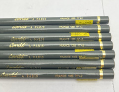 Lot of 7 VTG Conte A Paris France Pastel Colored Pencils 1355 Sepia Grey No. 42