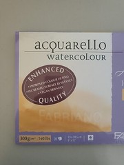 Fabriano Artistico 140 lb. Cold Press 20 Sheet Block 9×12″ – Extra White ART