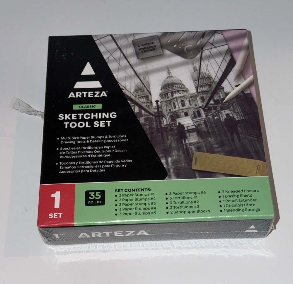 Arteza 35 Piece Drawing Kit Sketching Tools Accessories Ideal Adults Teens