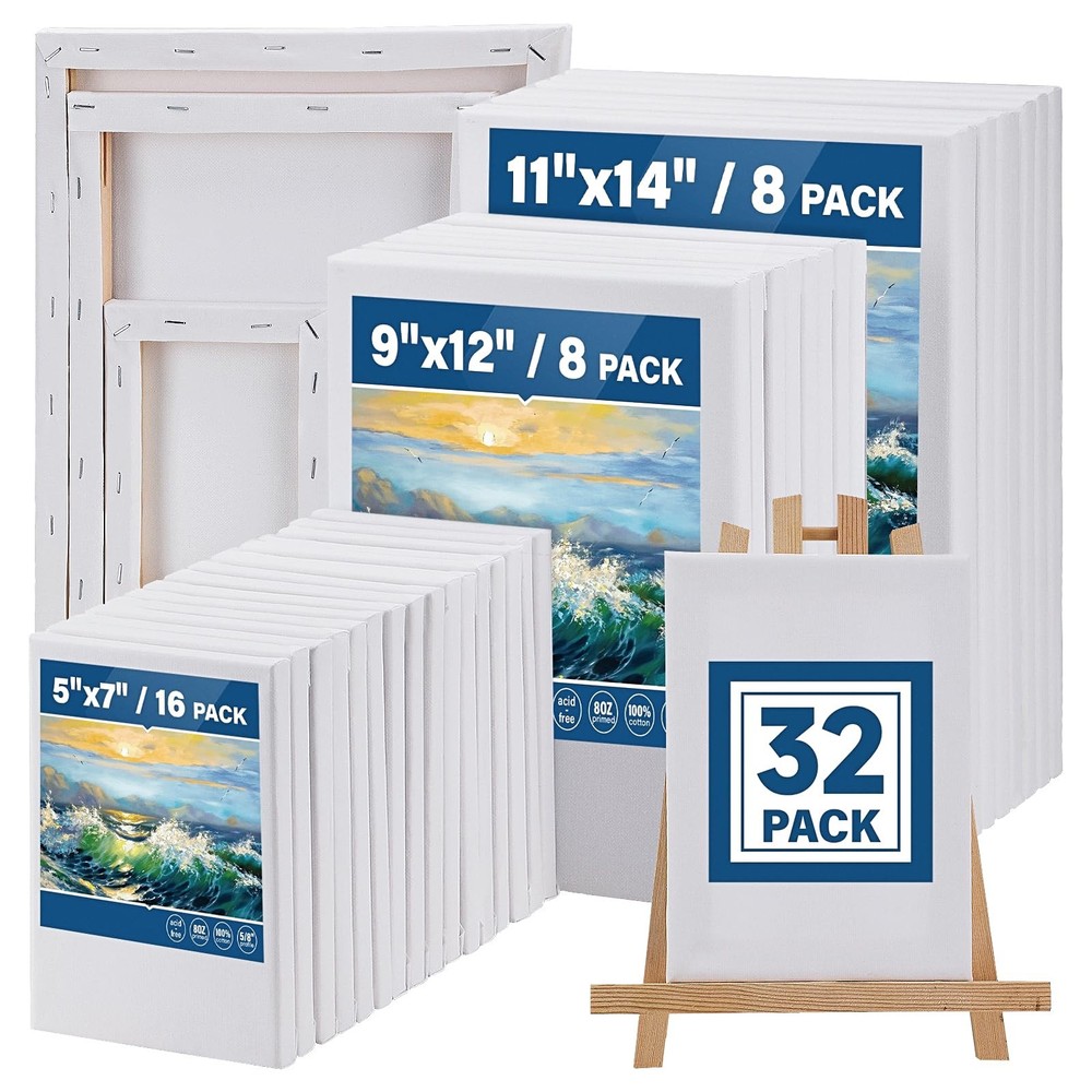 Halobios 32 Packs Professional 32 Pack Mixed – 11×14IN 9×12IN 5×7IN, white
