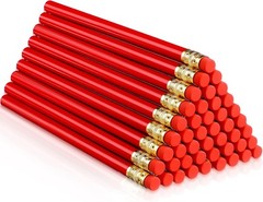 48 Pcs Jumbo round Pencil, Wooden Pencil with Black Core for Carpenters Construc