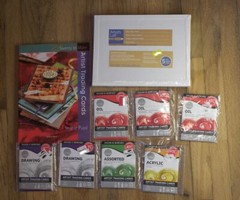 LOT Artist Trading Cards ATC Daler Rowney 2.5 x 3.5 & 6 x 8 Canvas Oil Acrylic