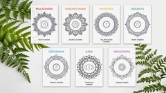 Chakra Mandala Coloring Book | 7 Printable Pages | Relaxation | Instant Download