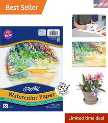 Watercolor Paper White 9×12 Inch 50 Sheets Heavyweight Art Paper