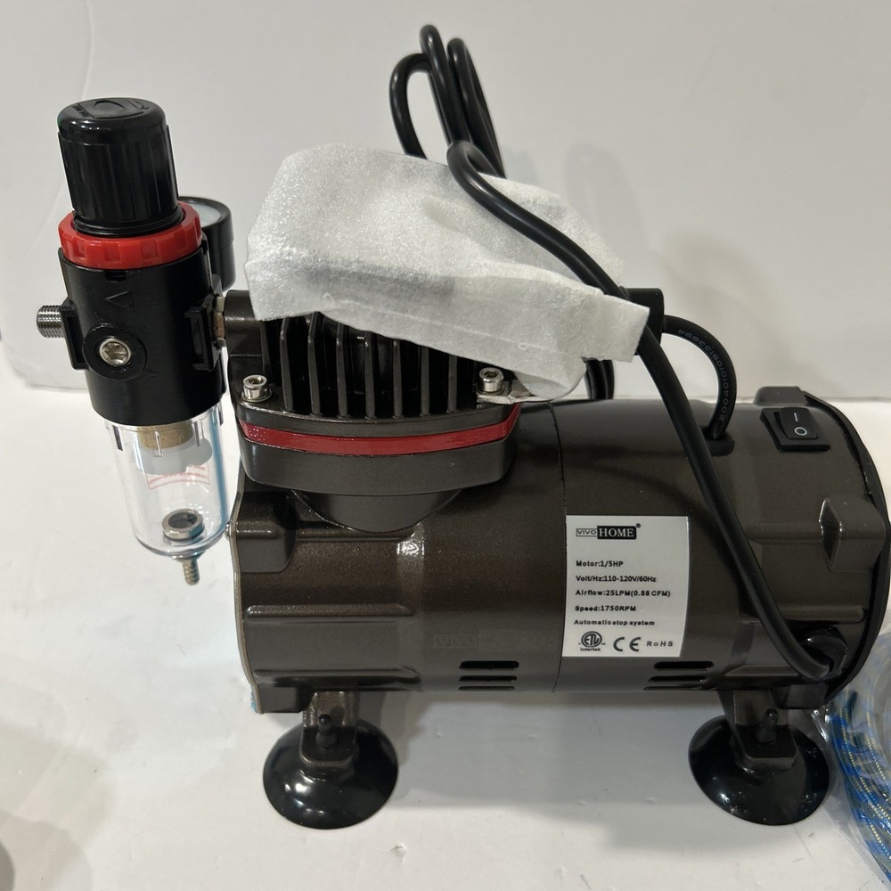 VIVOHOME Airbrush Kit with 1/5 HP Air Compressor