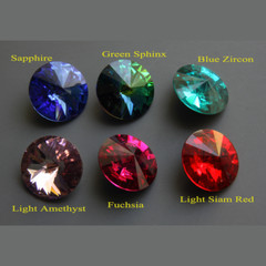 Aurora Crystals Stainless Steel Ring