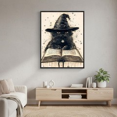 Diamond Painting Kits for Adults, Witchy Cat 5D Diamond Art Kits Full Drill Diam