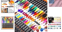 Professional 48 Color Rock Painting Pens – Waterproof