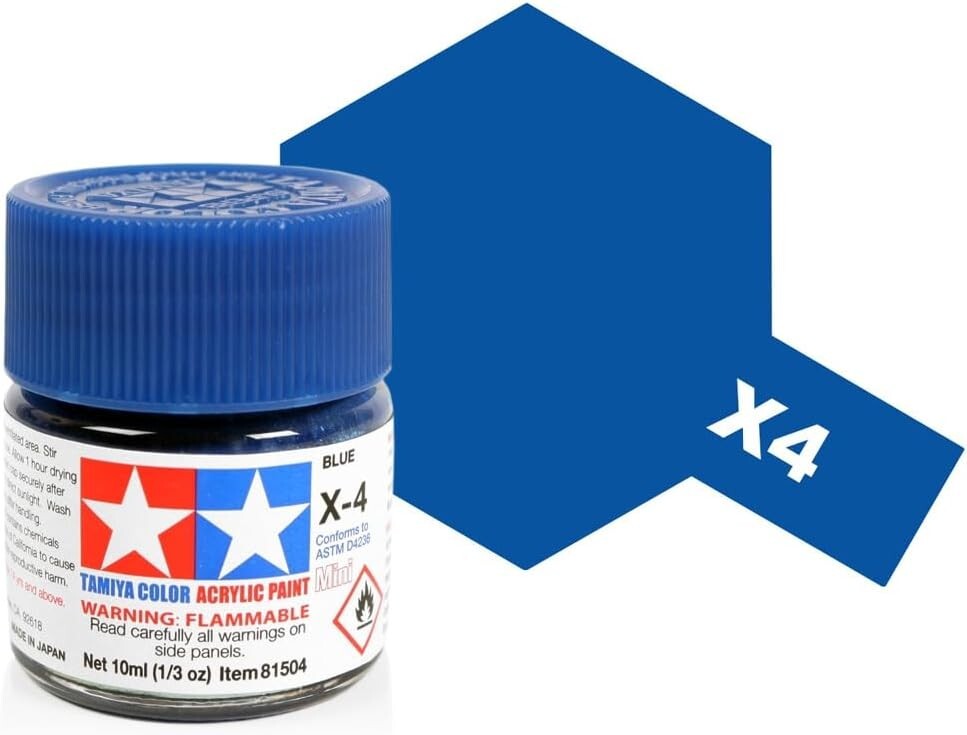 Tamiya #81504 X-4 Blue Mini 1/3 ounce Free Shipping