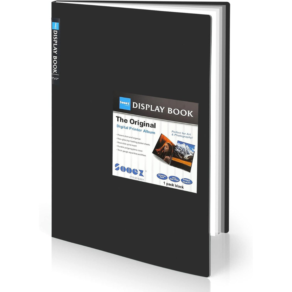 Art Portfolios 11″X17″, Large Portfolio Folder with 30 Pockets 60 Pages, 11 X 17