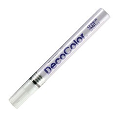 300-0 Marvy DecoColor Opaque Paint Marker, Broad Tip, White, Pack of 1