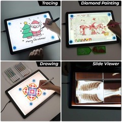 A4 LED Copy Board Tracing Light Pad Magnetic Adjustable Bright Drawing Table Pad